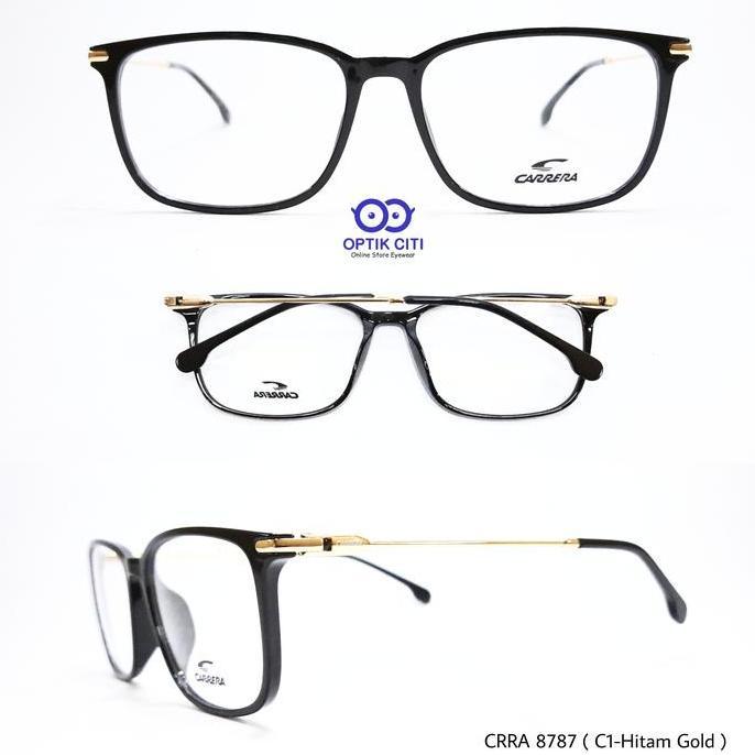 frame kacamata pria carrera 8787 kotak ada pegas limited edition Terlaris
