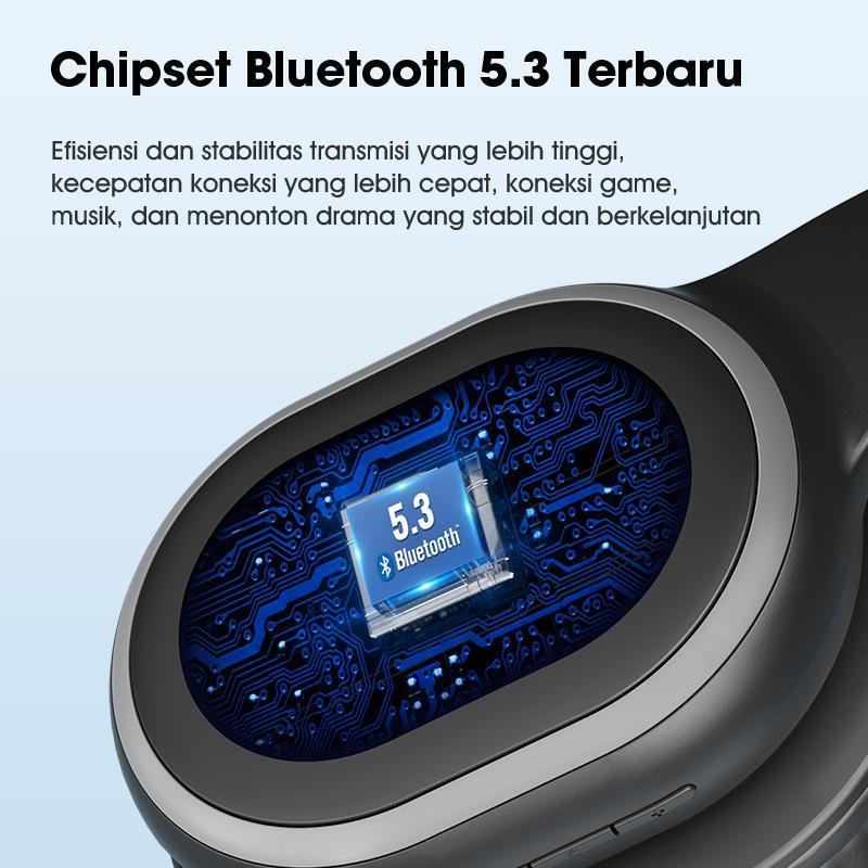 Acome Tune H2 Headphone Bluetooth 5.3 / Headset Earphone Wireless Dual Eq Mode Foldable Original - G