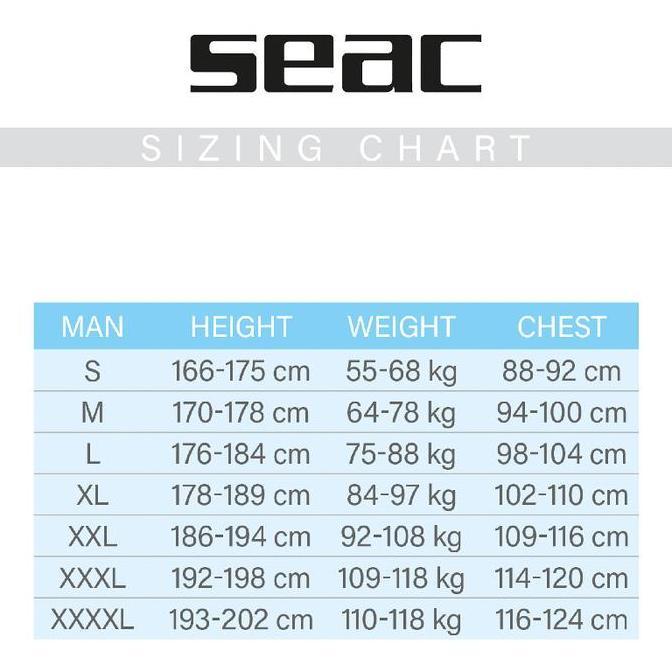 SEAC WETSUIT SENSE MAN 3 MM