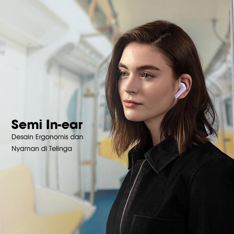 Acome Headset Earphone Bluetooth Tws5.3 Enc Call Noise Reduction 3,5 Gram Ultra Light - Garansi Resm