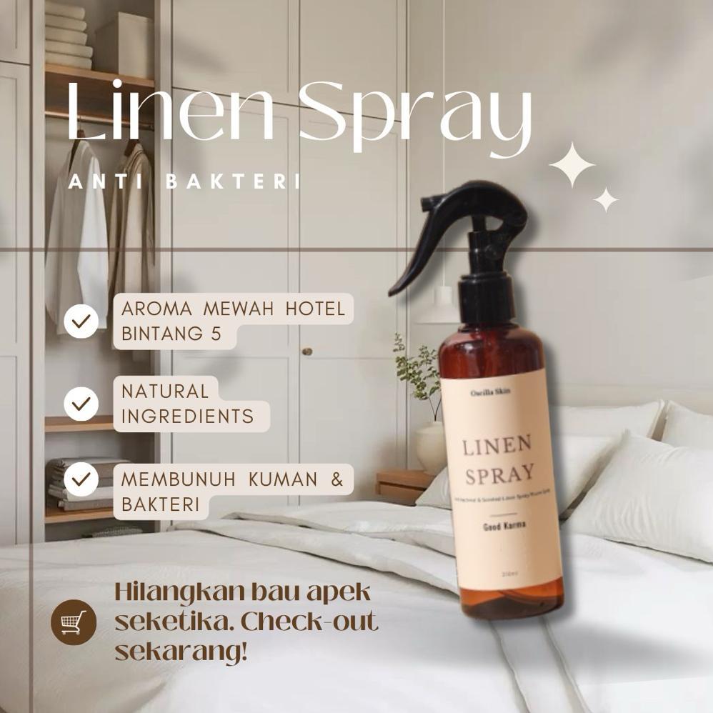 Linen Spray Oscilla Pengharum Kain & Sprei Wangi Hotel | Room Spray Premium