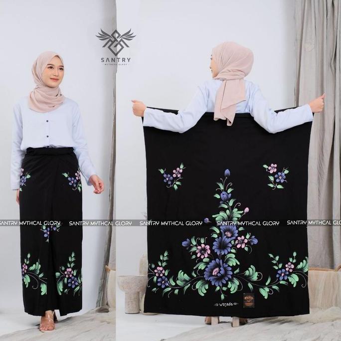 Otwkirim- Sarung  Santri Putri || Sarung Lukis Santri Terbaru Bahan Tebal