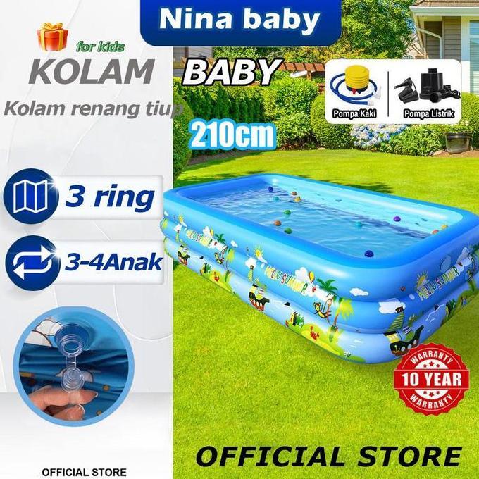 Nina baby MALL 210cm kolam renang anak kolam anak kolam renang anak anak kolam renang anak jumbo kol