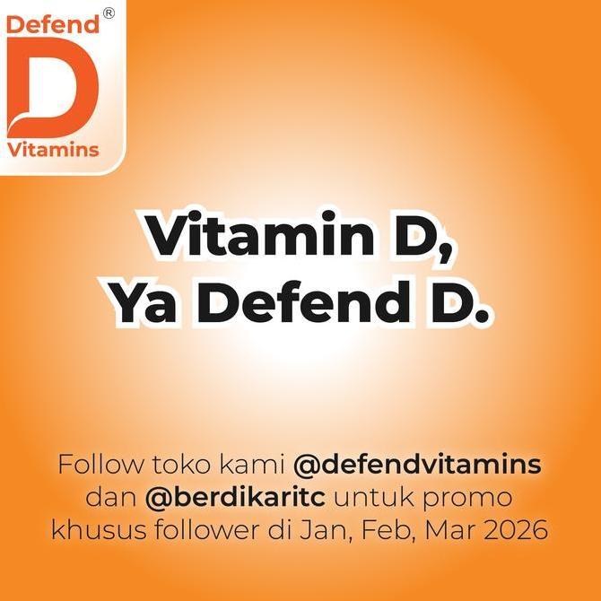 Hololoo- Defend D Drops 15Ml Vitamin D3 Tetes Untuk Bayi/Anak/Dewasa