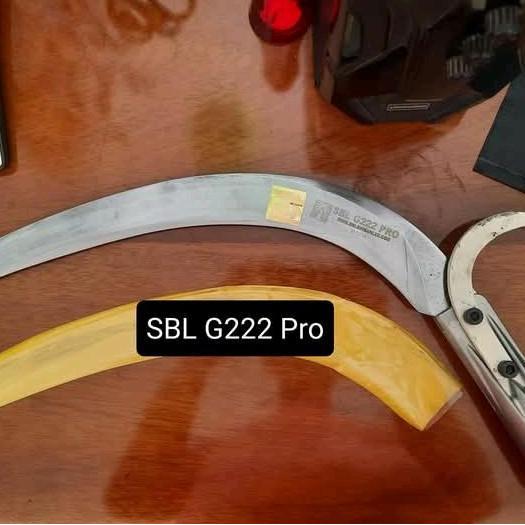 egrek sbl g 222 pro tajam lama  alat ini sangat puas kita pakai buat pekerja memanen sawit dan ada j
