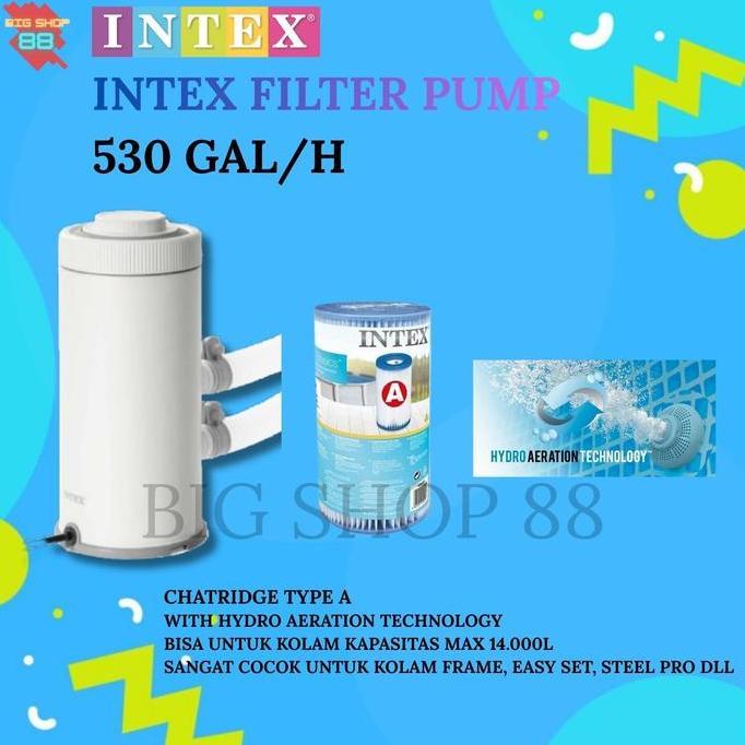 INTEX POMPA FILTER KOLAM RENANG KRYSTAL CLEAR NEW