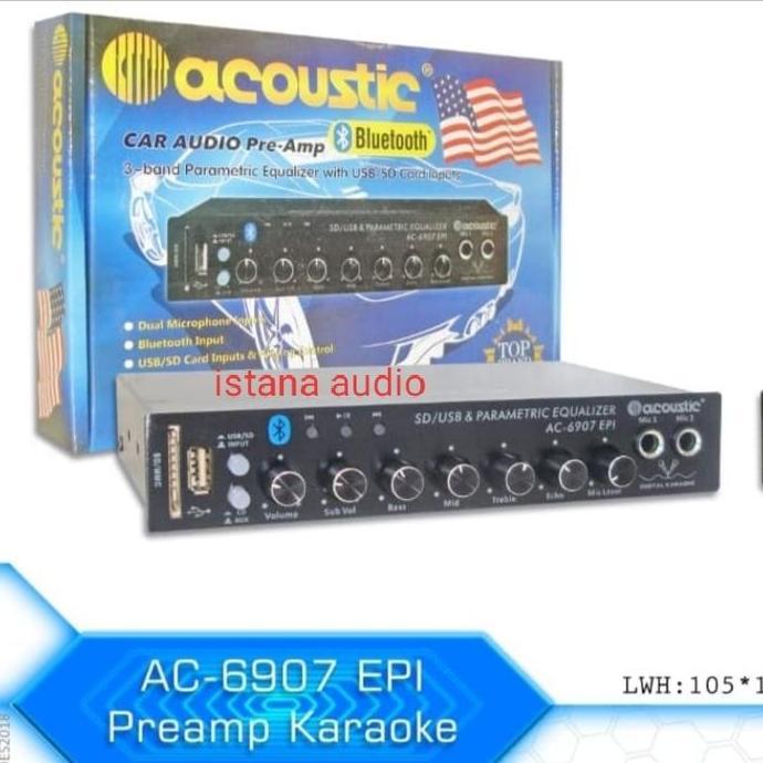 parametrik acoustic AC-6907 EPI KARAOKE BLUETOOTH USB SD CARD