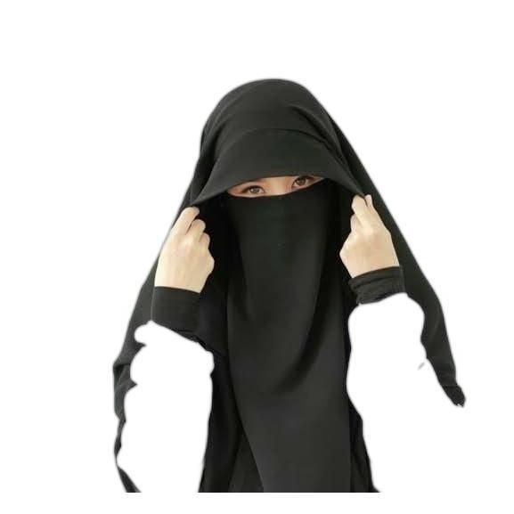 cadar veil yaman niqob veil satu set khimar