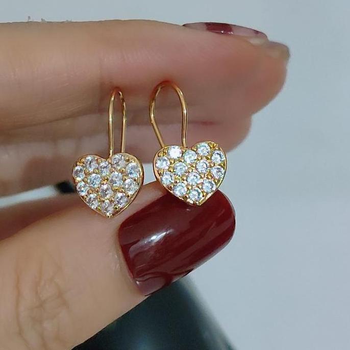 Kilaugaya- Anting Kait Anting Permata Anti Karat-Bestjewelry