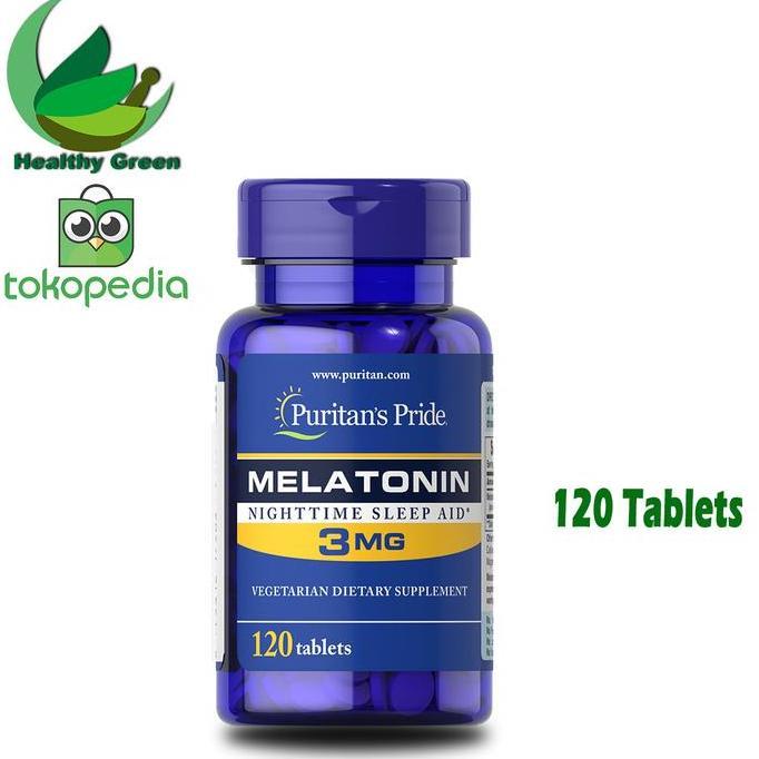 Lgsgkemas- Puritan Pride Melatonin 3 Mg 120 Tablets Puritans Melatonin 3 Mg