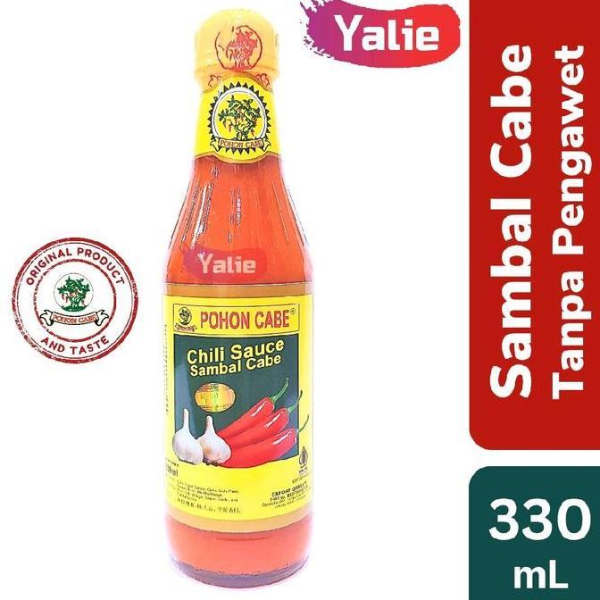 Foodgret- Sambal Pohon Cabe 330Ml Jerigen Pedas Saos Saus Bakso Tanpa Pengawet/Pewarna/Pemedas