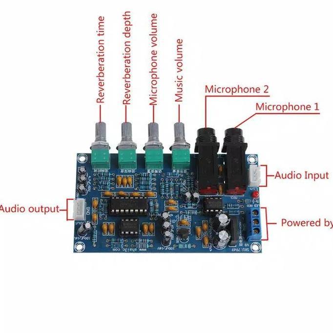 Lansungkirim- Kit Echo Reverb Microphone Karaoke