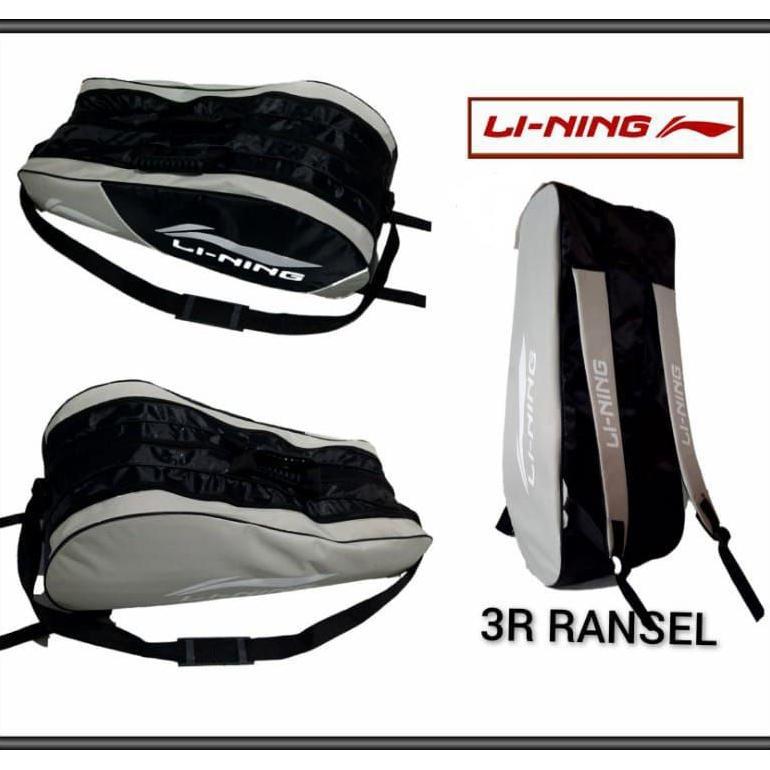 TAS RAKET RANSEL 3R LOGO LINING BADMINTON