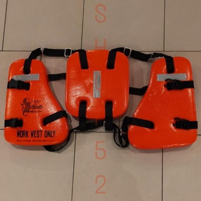 Sea Horse Rompi Pelampung Work Vest PVC Foam 17.5 LBSS Universal Safety untuk Marine Oil & Gas Dilen
