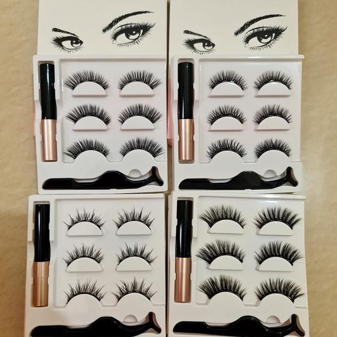 Cod,Bisa- Bulu Mata Magnet / Bulu Mata Natural / Bulu Mata Eyelash Magnetic