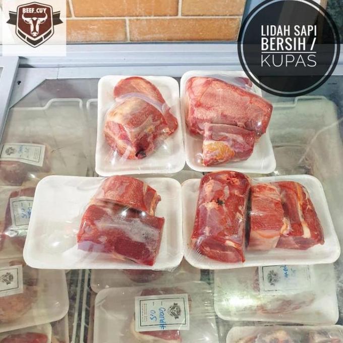Rouge- Daging Lidah Sapi - Lidah Sapi Bersih - Tongue Lidah Sapi 500Gr