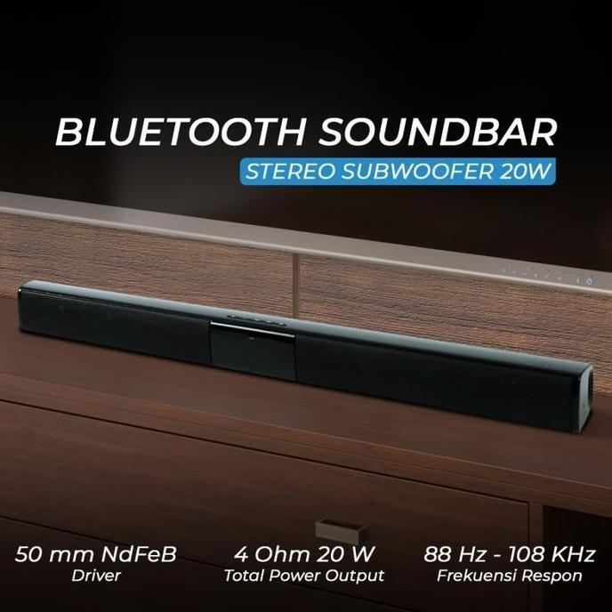 Soundbar Bluetooth Active Speaker Home Theater Subwoofer