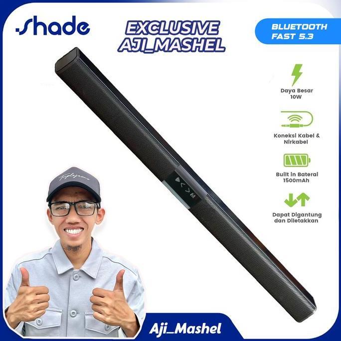 {Exclusive Aji_Mashel} Shade Speaker TV Soundbar Wireless Bluetooh 5.3 Home Theater Dual Connection 