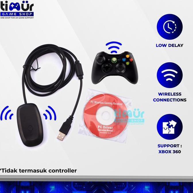 Lansungkirim- Receiver Stik Stick Xbox 360 Wireless Gaming Dongle Pc Windows