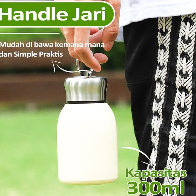 Yxwrg- Tumbler Handle Mini Thermos Vakuum Insulated Hot And Cold 300 Ml  Tahan Panas Dingin Botol Ge
