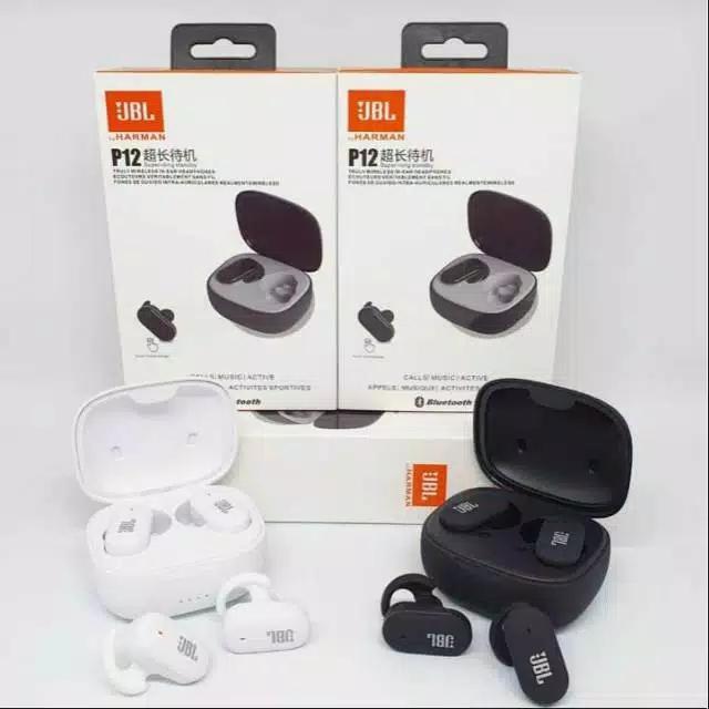 Earphone Bluetooth Wireless Jbl Tws P12 Stereo By Harmon Kardon
