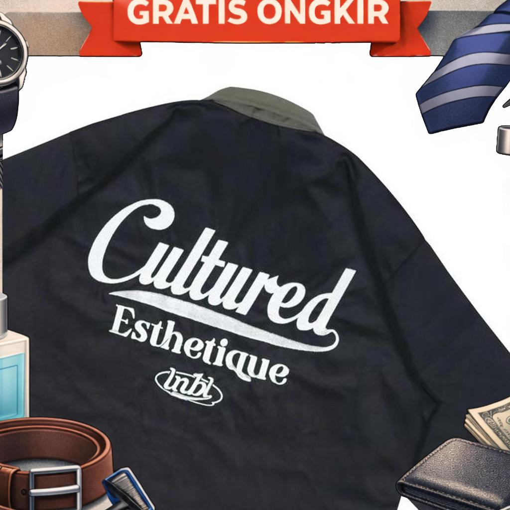 Inbl Workshirt Cultured Boxy Workshirt Black