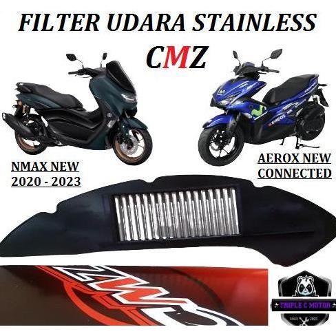Look- Filter Udara Stainless All New Nmax 155 Aerox Connected Abs Cmz Racing
