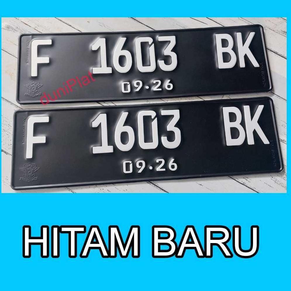 Buat Plat Nomor Mobil Putih sudah ada logo plat mobil font baru/font standar DP04