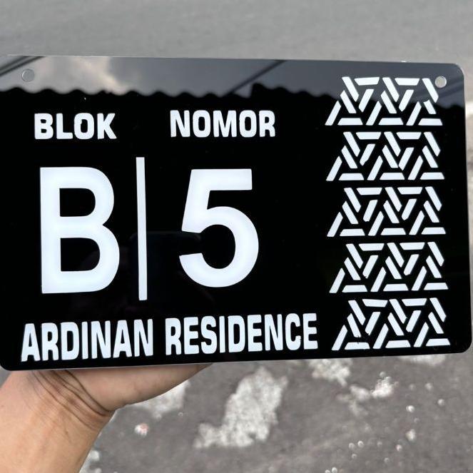 PAPAN NOMOR RUMAH AKRILIK | NOMER RUMAH AKRILIK | NO RUMAH AKRILIK | ALAMAT RUMAH HURUF
