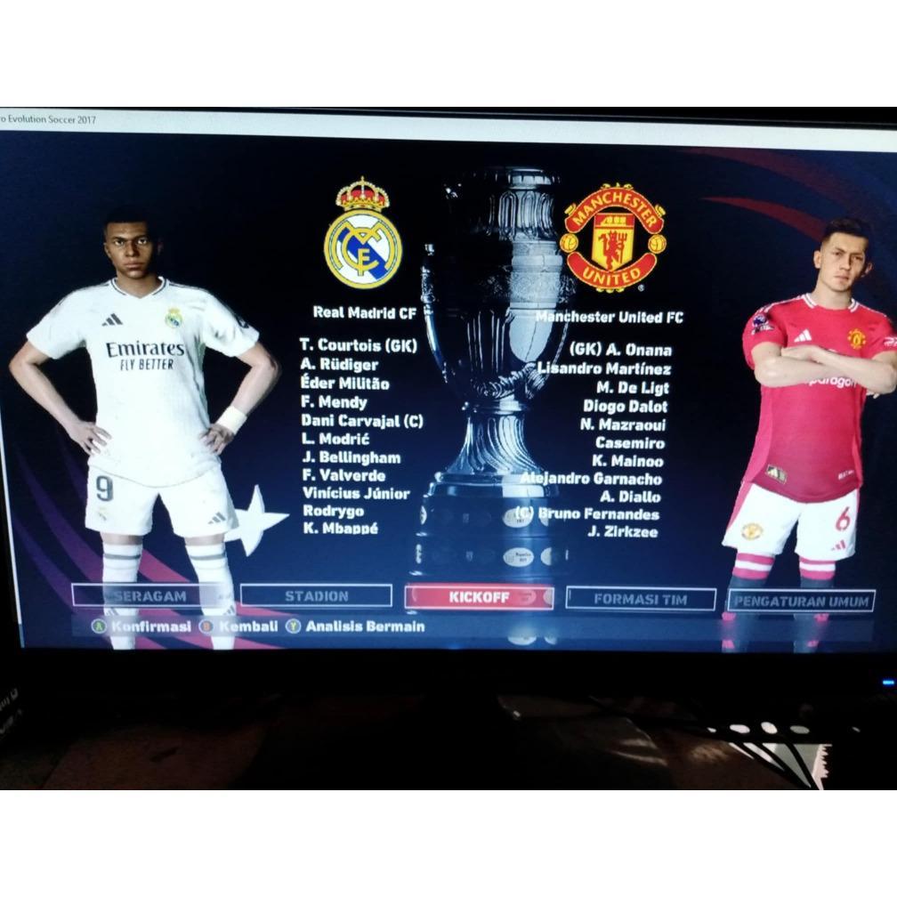 PES 2017 PATCH 2024 + LIGA BRI +Uero 2024 - PC LAPTOP GAMES(Flash Disk new)