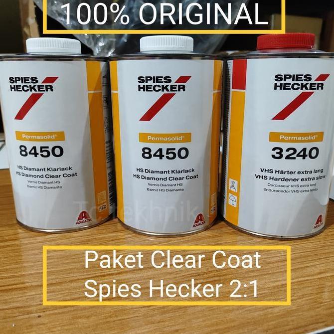 [Paket] Pernis Spies Hecker HS Clear Coat 8450 2:1 Terlaris