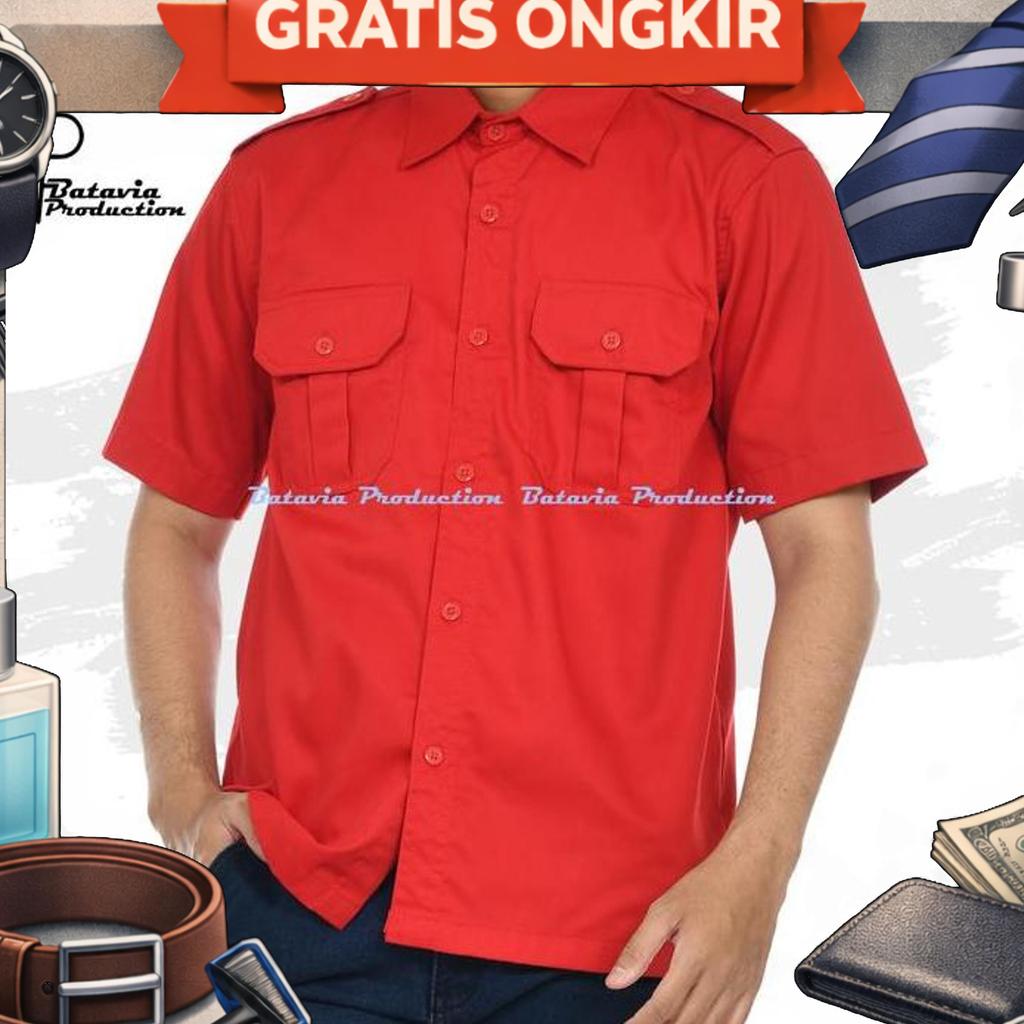 Baju Kemeja Pdl Pdh Tactical Seragam Kerja Kantor Lapangan Gunung Organisasi Asn Lengan Pendek Ameri