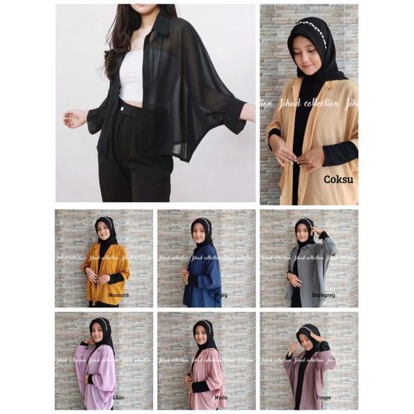 BEST DEALS CARDIGAN YOLA BATWING BASIC OUTER ATASAN WANITA (size jumbo)