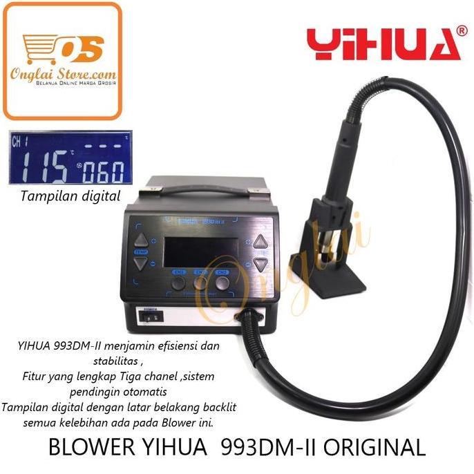 TERLARIS Blower / Solder Uap / Hot air YIHUA 993DM-II ORIGINAL