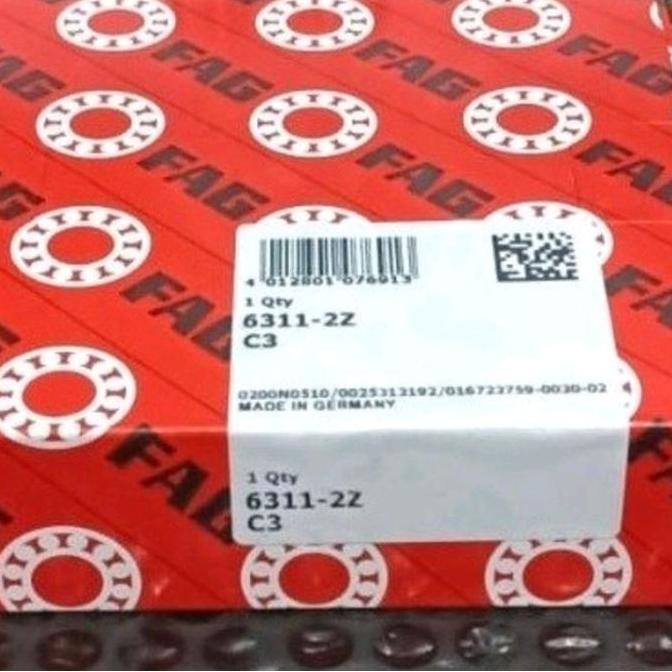 BEARING 6311 2Z C3 - 6311 ZZ C3 F A G