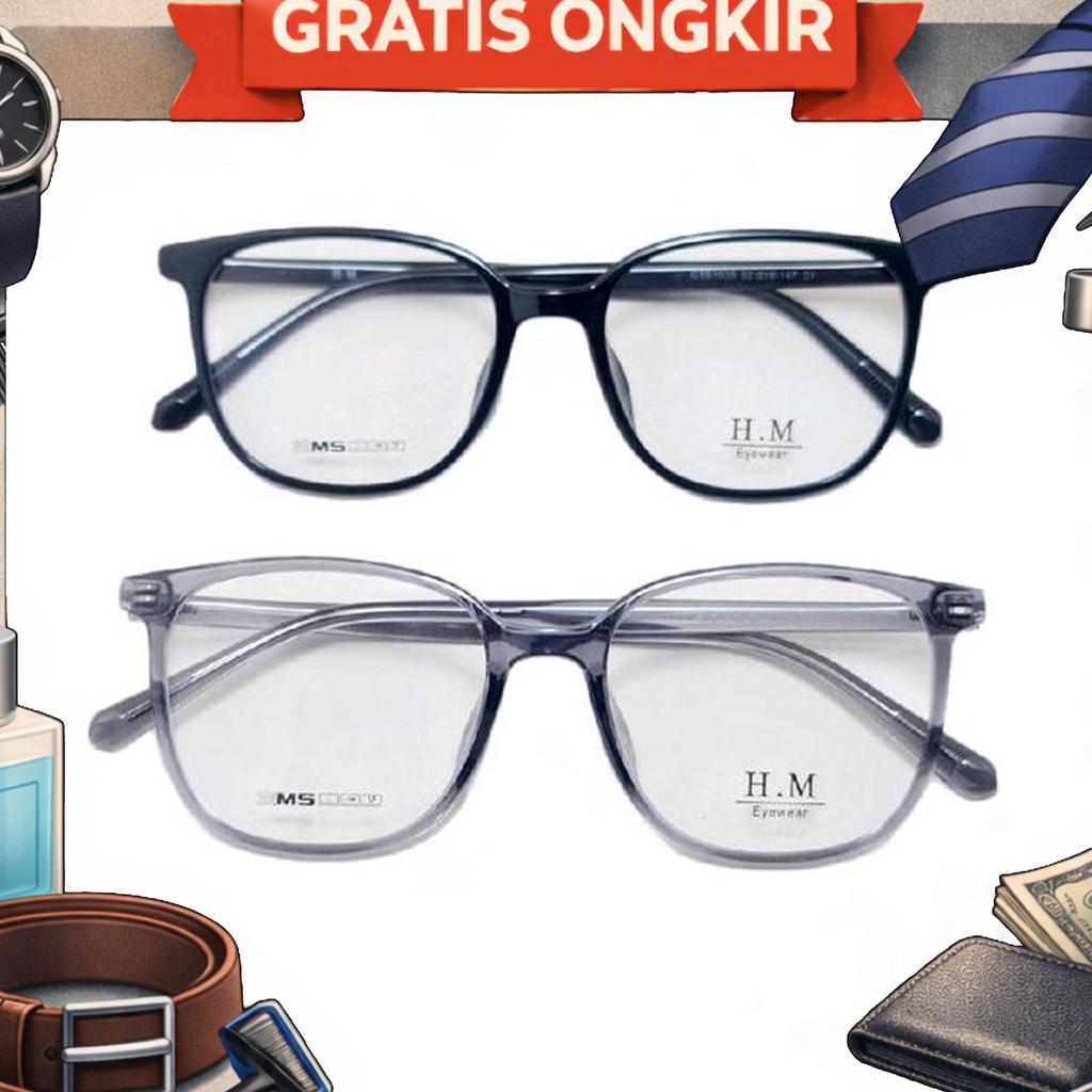 Frame Kacamata H.M Gtb1035 52-18-147 Elastis Flexibel Lentur