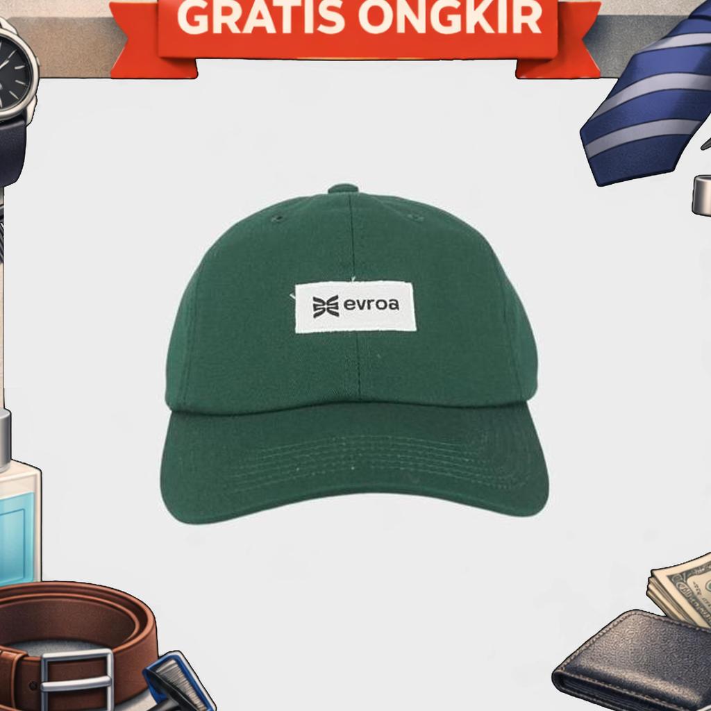 Evroa Polo Caps - Green Forest Topi Polo Evroa Warna Green Forest