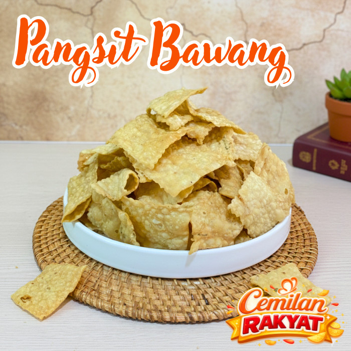 Kerupuk Pangsit / Keripik Bawang / Keripik Pangsit Gurih Renyah Pangsit Goreng
