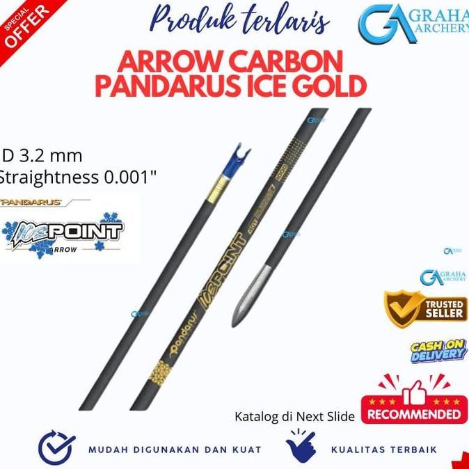 ARROW CARBON PANDARUS ICE GOLD 3.2 MM STRAIGHTNESS 0.001