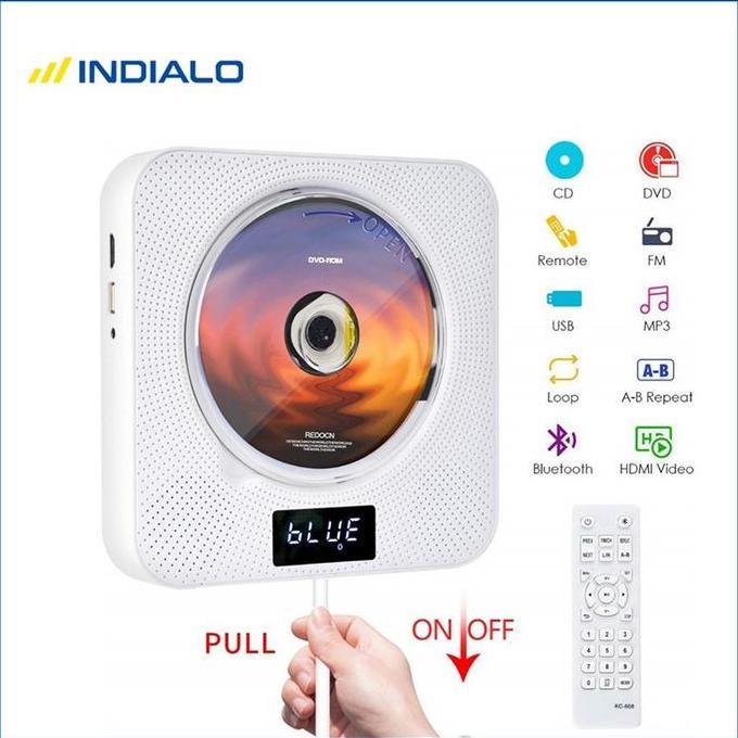 Bestone- INDIALO Portable CD Player/Wall Mountable Portable Bluetooth CD Player