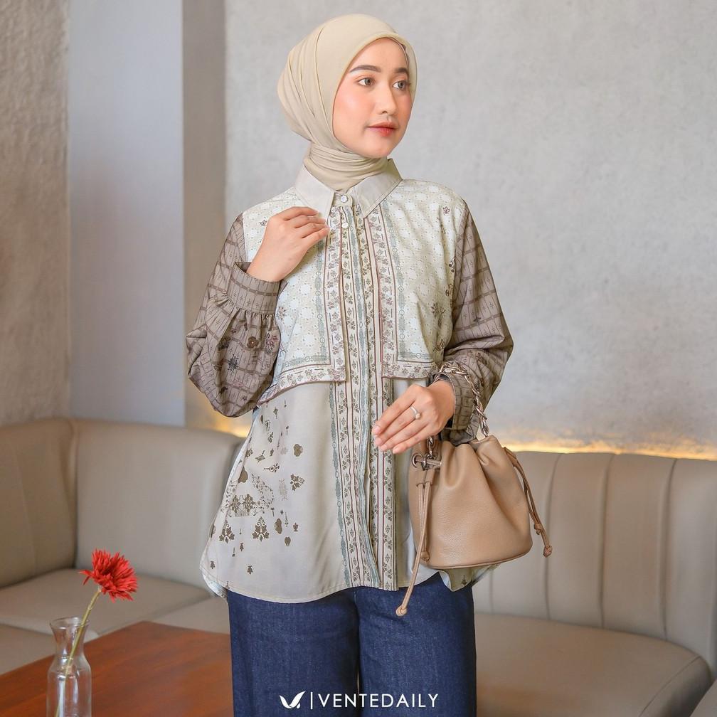 Promo Bulan Ini Ventedaily - Kania Tunik Atasan Wanita Kekinian Jumbo Elegan Mewah Terbaru