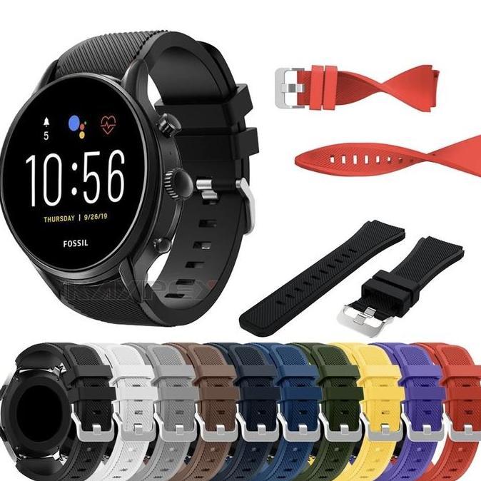 STRAP TALI JAM TANGAN SPORT SILICONE FOSSIL GEN 4 DAN 5 SMART WATCH