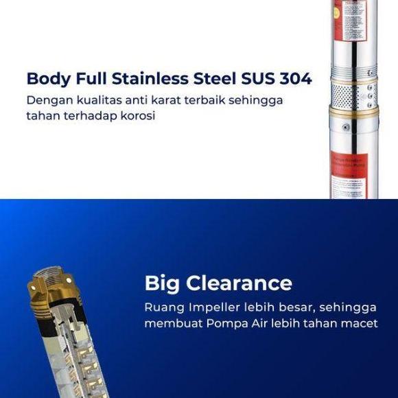 Mesin Pompa Air Submersible Satelit Sibel Shimizu Spg20-315K Bit