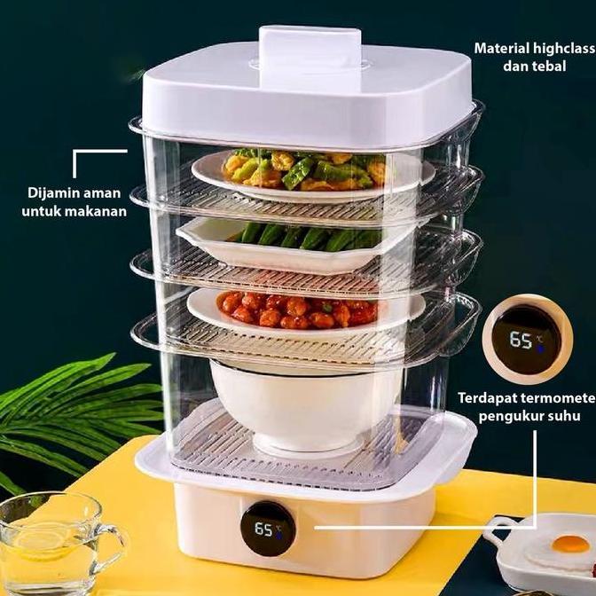 P_dalali - KS Tudung Saji Susun Modern Dengan Termometer