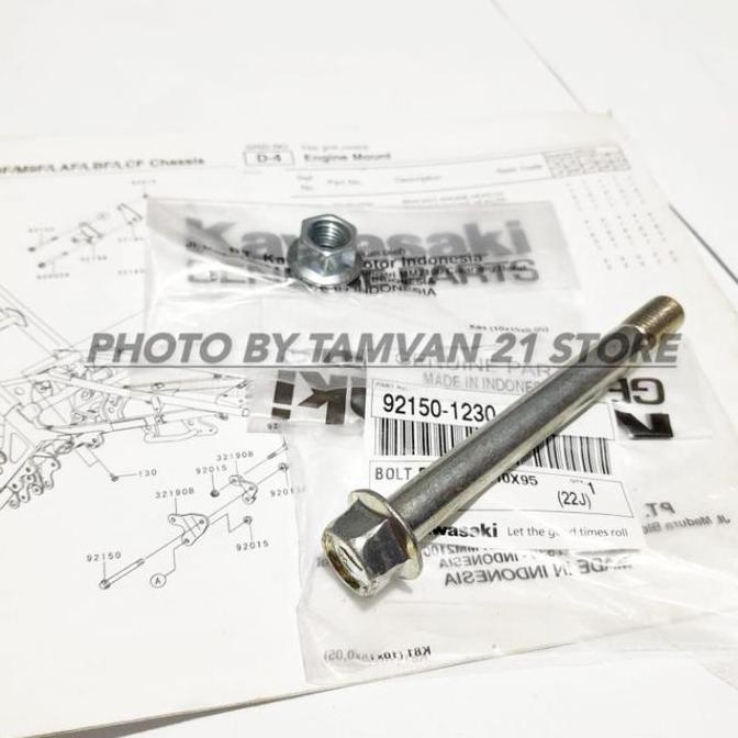 Thebest- BAUT GANTUNGAN MESIN BAWAH DEPAN NINJA RR R SS KGP