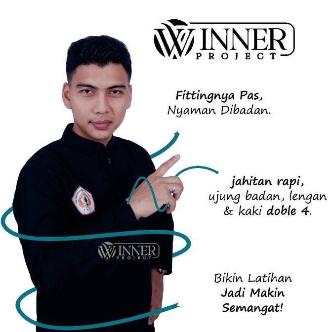 BEST SELLER / PREMIUM SERAGAM PENCAK SILAT HITAM IPSI baju silat IPSI pemula