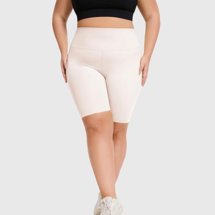 Promo Lacensport - Adelle Short Legging Celana Olahraga Big Size Wanita Pendek Gym Workout