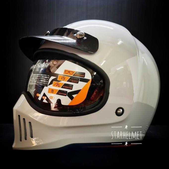 Thebest- Helm INK Trooper Solid Full Face Retro