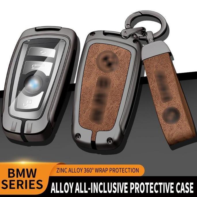 Metal Kulit Key Case Sarung Kunci Bmw F10 F20 F30 F25 X1 X3 520 320