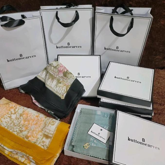 Thebest- jilbab buttonscarves like ori free box dan paperbag